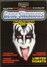 Load image into Gallery viewer, Kiss (Gene Simmons) - Speaking In Tongues An Evening With Gene Simmons