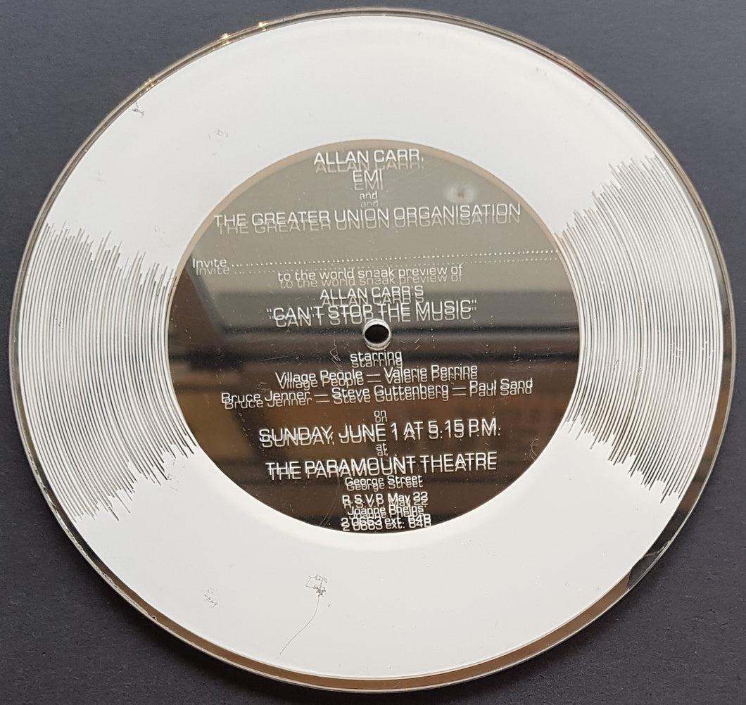 Village People - Preview Invite For 'Can't Stop The Music'