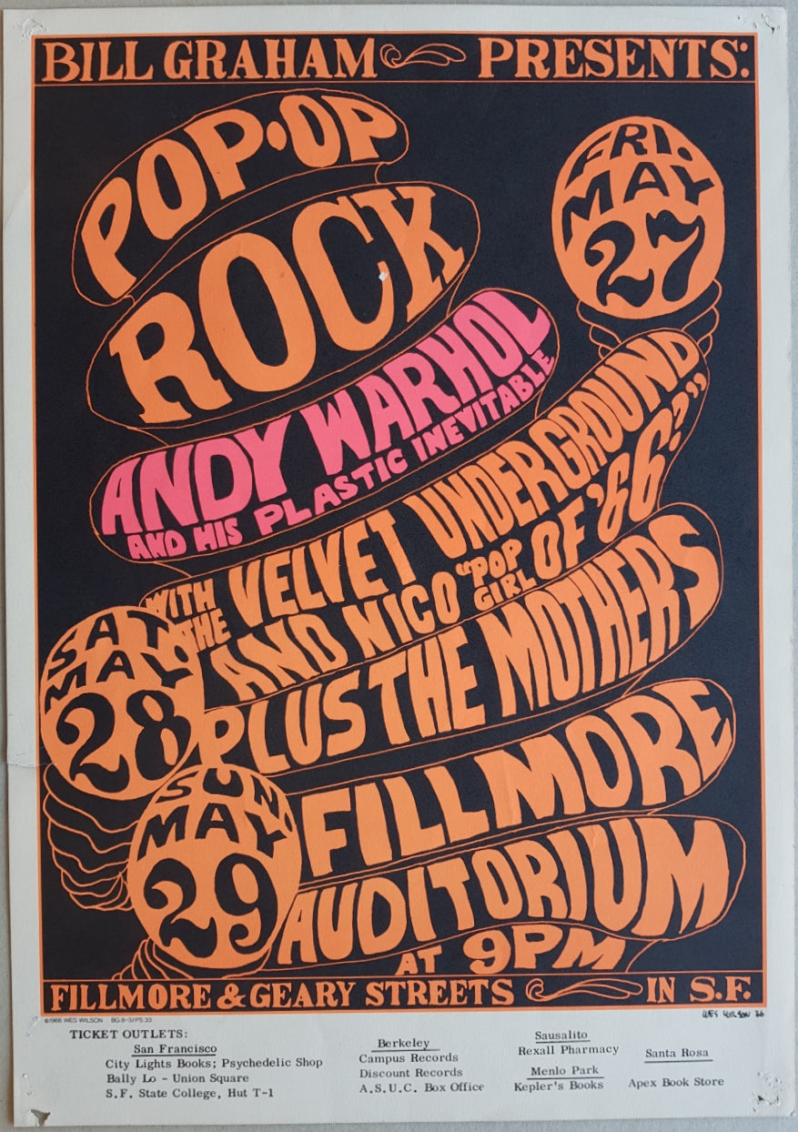 Velvet Underground - Bill Graham Presents Pop.Op Rock