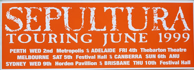 Sepultura - Touring June 1999