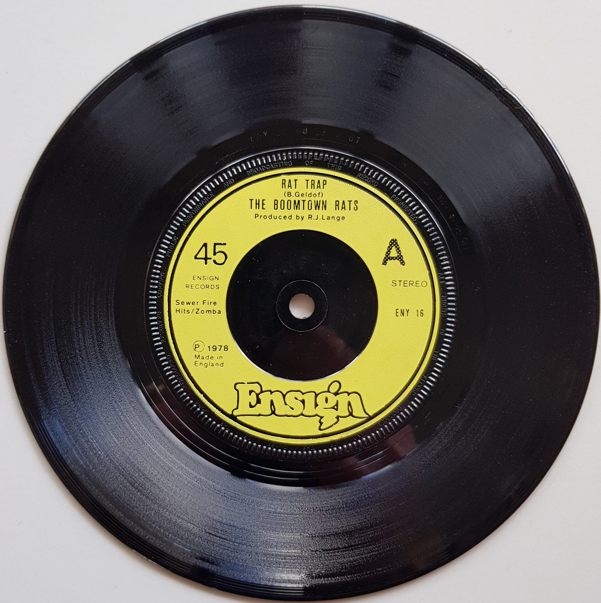 Boomtown Rats - Rat Trap – Vicious Sloth Collectables