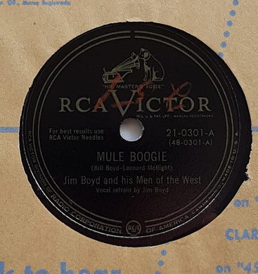 Jim Boyd And His Men Of The West - Mule Boogie
