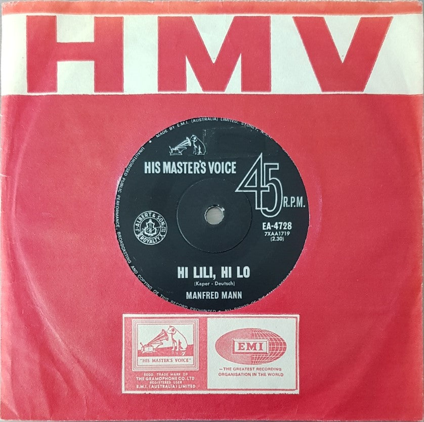 Manfred Mann - Hi Lili, Hi Lo