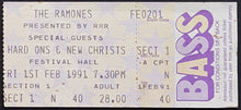 Load image into Gallery viewer, Hard Ons - The Ramones Presented By RRR 1991