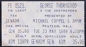 George Thorogood (And The Destroyers) - 1989