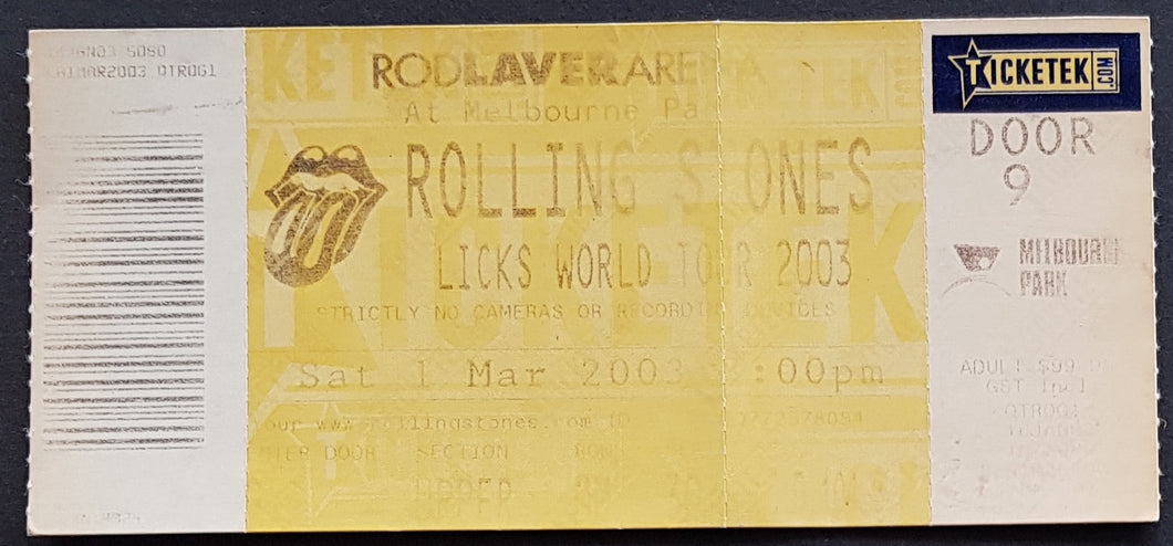 Rolling Stones - Licks World Tour 2003