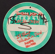 Load image into Gallery viewer, Bon Jovi - I&#39;ll Sleep When I&#39;m Dead Pacific Rim 1993