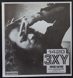 Jethro Tull - 3XY Music Survey Chart