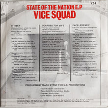 Load image into Gallery viewer, Vice Squad - State Of The Nation E.P.