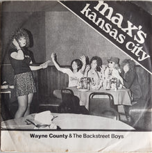 Load image into Gallery viewer, Wayne County &amp; The Back Street Boys - Max&#39;s Kansas City &#39;76