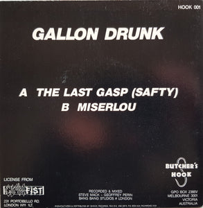 Gallon Drunk - The Last Gasp (Safty) - Purple Vinyl
