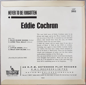 Eddie Cochran - Never To Be Forgotten