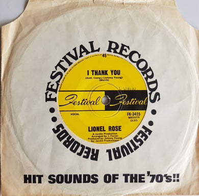 Rose, Lionel - I Thank You