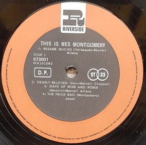 Montgomery, Wes  - This Is Wes Montgomery