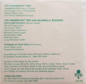 Paramount Trio - Fishing Blues - Yellow Vinyl