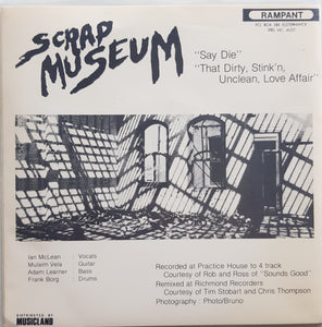 Scrap Museum - Say Die