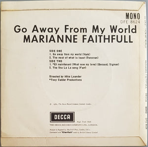 Marianne Faithfull - Go Away From My World