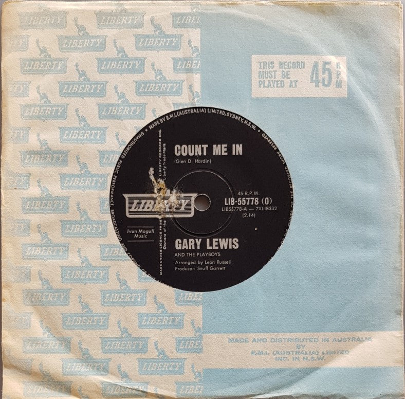Gary Lewis And The Playboys - Count Me In