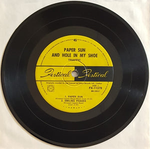 Traffic - Paper Sun And A Hole In My Shoe