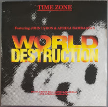 Load image into Gallery viewer, Sex Pistols (John Lydon) - (TIME ZONE) World Destruction
