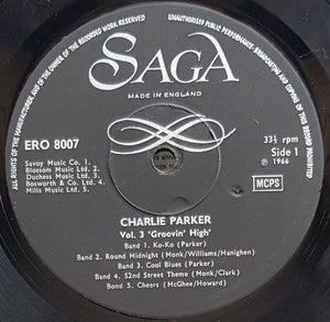 Parker, Charlie - Vol 3 Groovin' High