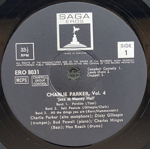 Parker, Charlie - Vol 4 'Jazz At Massey Hall'