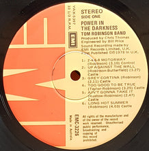 Load image into Gallery viewer, Tom Robinson Band - Power In The Darkness