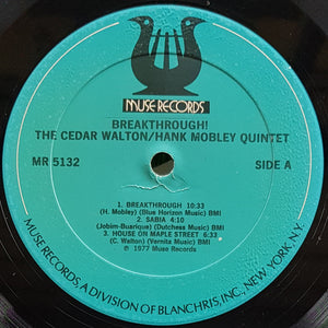 Cedar Walton / Hank Mobley Quintet - Breakthrough!