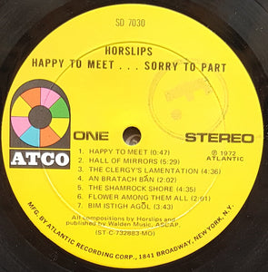 Horslips  - Happy To Meet...Sorry To Part