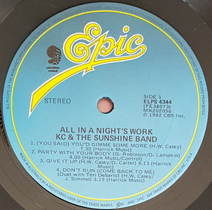 K.C. And The Sunshine Band - All In A Night's Work