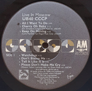 UB40 - CCCP - Live In Moscow