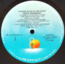 Load image into Gallery viewer, Steve Winwood - Talking Back To The Night