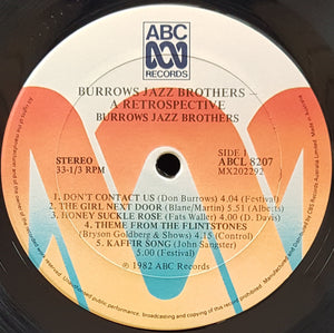 Don Burrows - Burrows' Jazz Brothers - A Retrospective