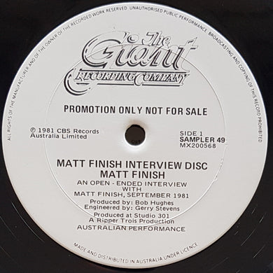 Matt Finish - Matt Finish Interview Disc