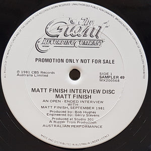 Matt Finish - Matt Finish Interview Disc