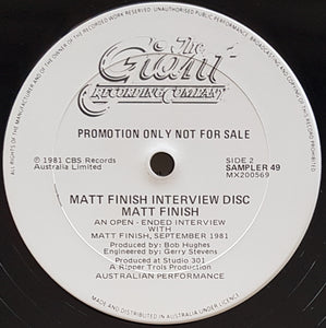 Matt Finish - Matt Finish Interview Disc