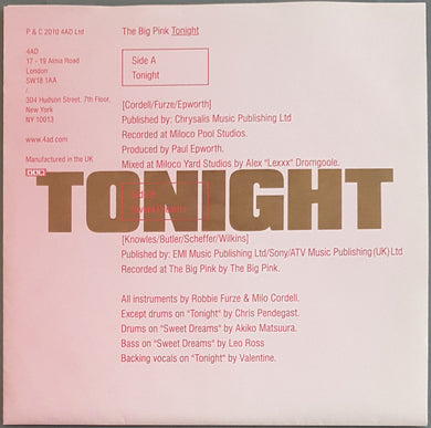 Big Pink - Tonight