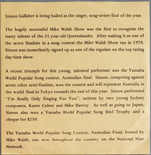 Load image into Gallery viewer, Simon Gallaher - I'm Really Only Singing For You