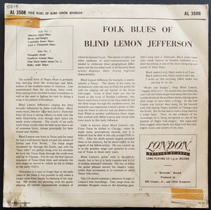Blind Lemon Jefferson - The Folk Blues Of Blind Lemon Jefferson