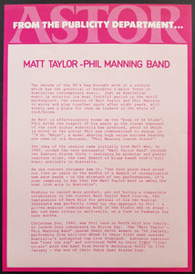 Taylor, Matt - OZ Blues