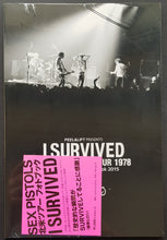 Load image into Gallery viewer, Sex Pistols - I Survived First American Tour 1978