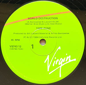Afrika Bambaataa - (TIME ZONE) World Destruction Meltdown Remix