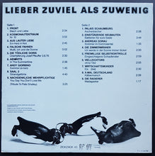 Load image into Gallery viewer, V/A - Lieber Zuviel Als Zuwenig (Zickzack Sommerhits 81)