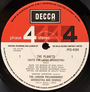 Holst, Gustav - The Planets (Suite For Large Orchestra)