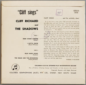 Cliff Richard - Cliff Sings No.1