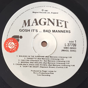 Bad Manners - Gosh It's...