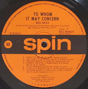 Bee Gees - To Whom It May Concern