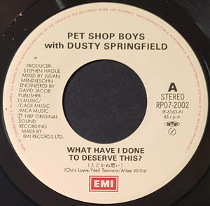Pet Shop Boys - What Have I Done To Deserve This?