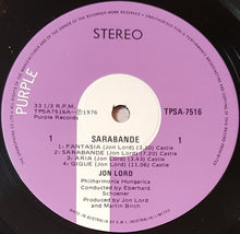 Load image into Gallery viewer, Deep Purple (Jon Lord) - Sarabande
