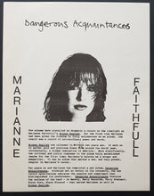 Load image into Gallery viewer, Marianne Faithfull - Dangerous Acquaintances